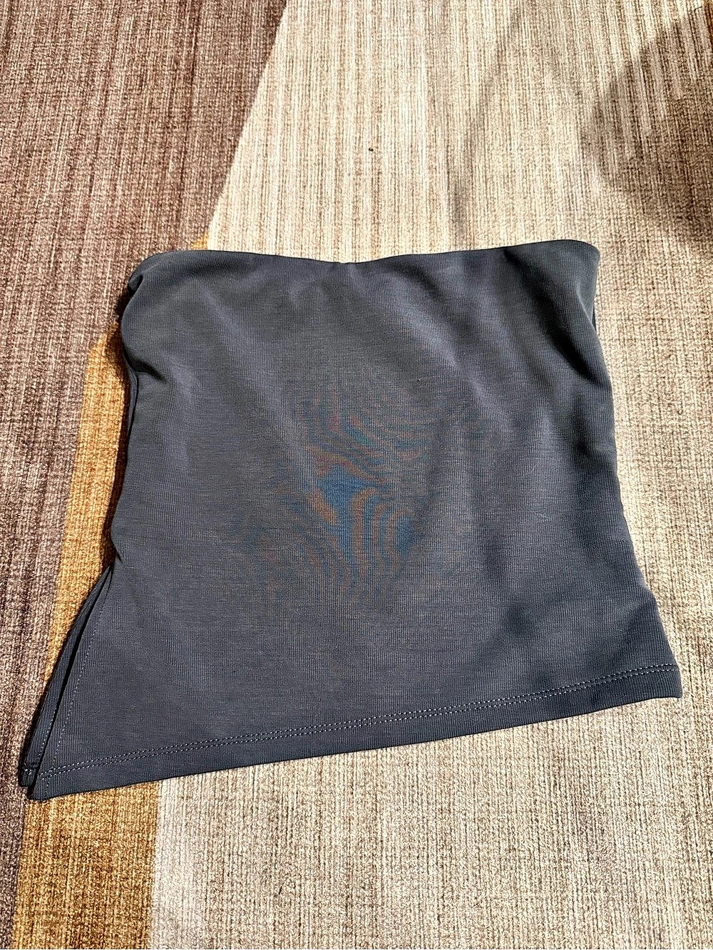 FREEDA asymmetrical tube top in Gray Size Small Like New
